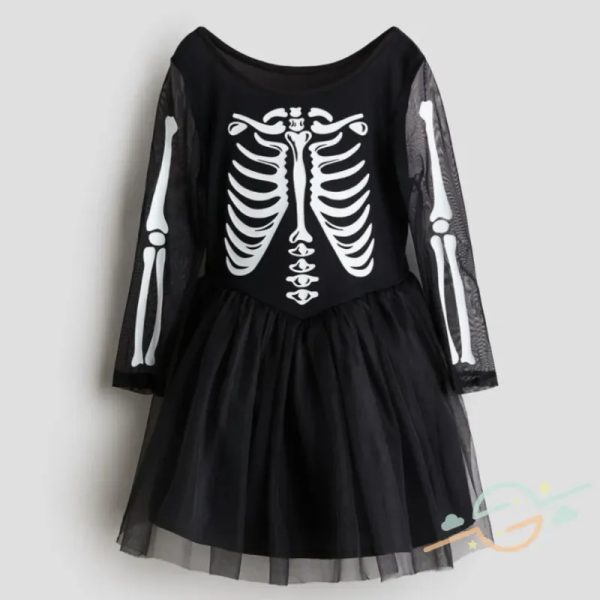 Vestido negro halloween H&M