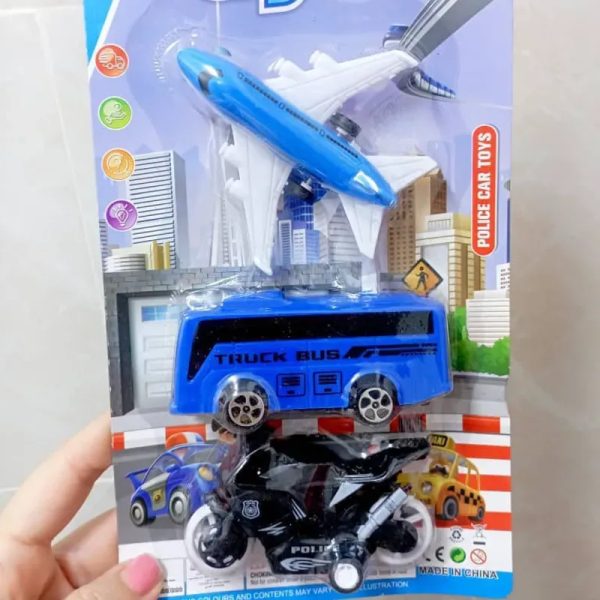 Set de avión+ bus+ moto