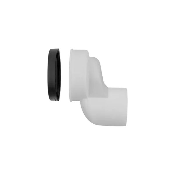 Manguito conexión salida evacuación taza inodoro (210mm a 305mm)