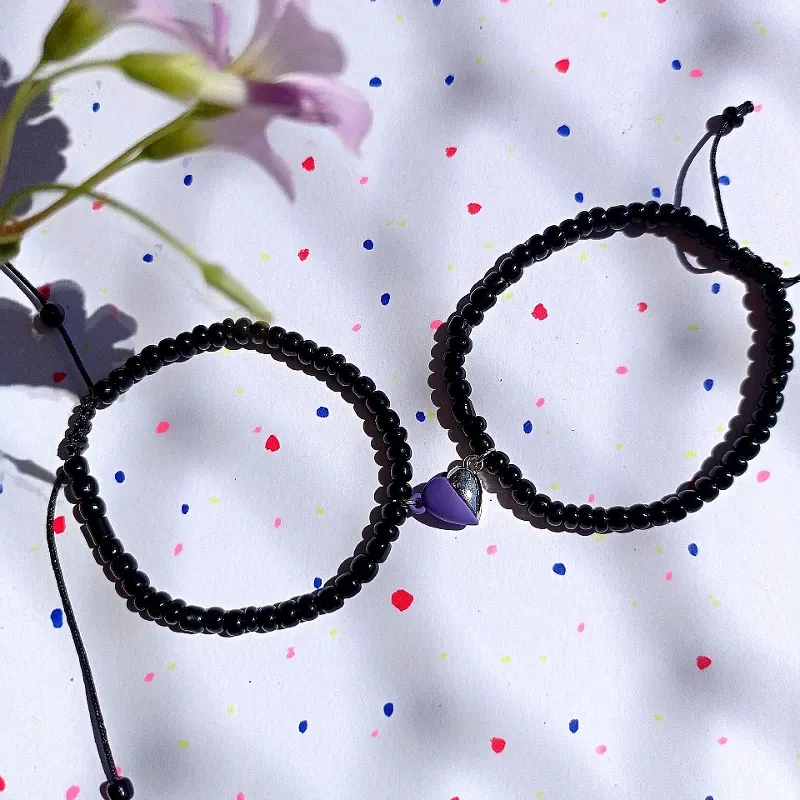 Pulsera con corazon imantado