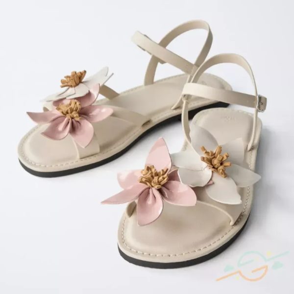Sandalia beige ZARA