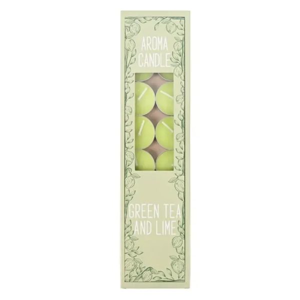 Velas pequeñas de té verde  y limón 