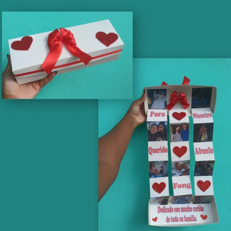 Cajitas con fotos plegables