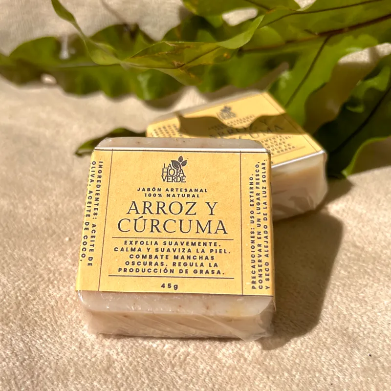 Jabón mini de Arroz y Cúrcuma 
