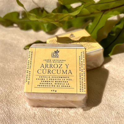 Jabón mini de Arroz y Cúrcuma 