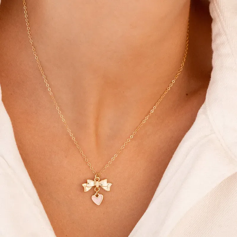 Collar Lazo Amor + Aretes