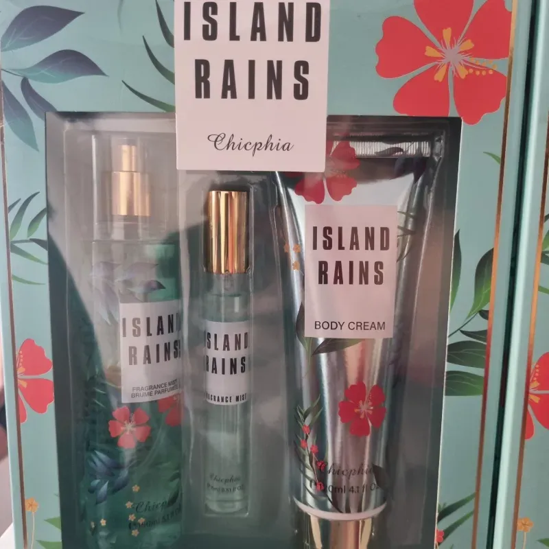 Set de Perfume + Perfume + Crema Island Rain