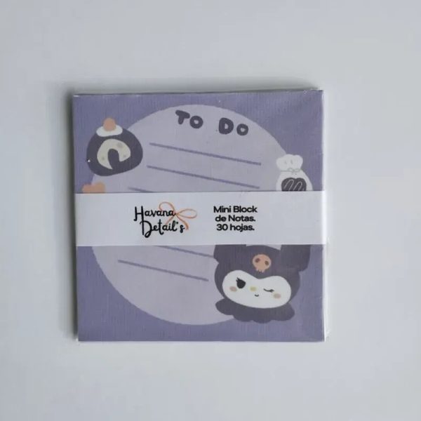 MINI BLOCK DE NOTAS KUROMI 2