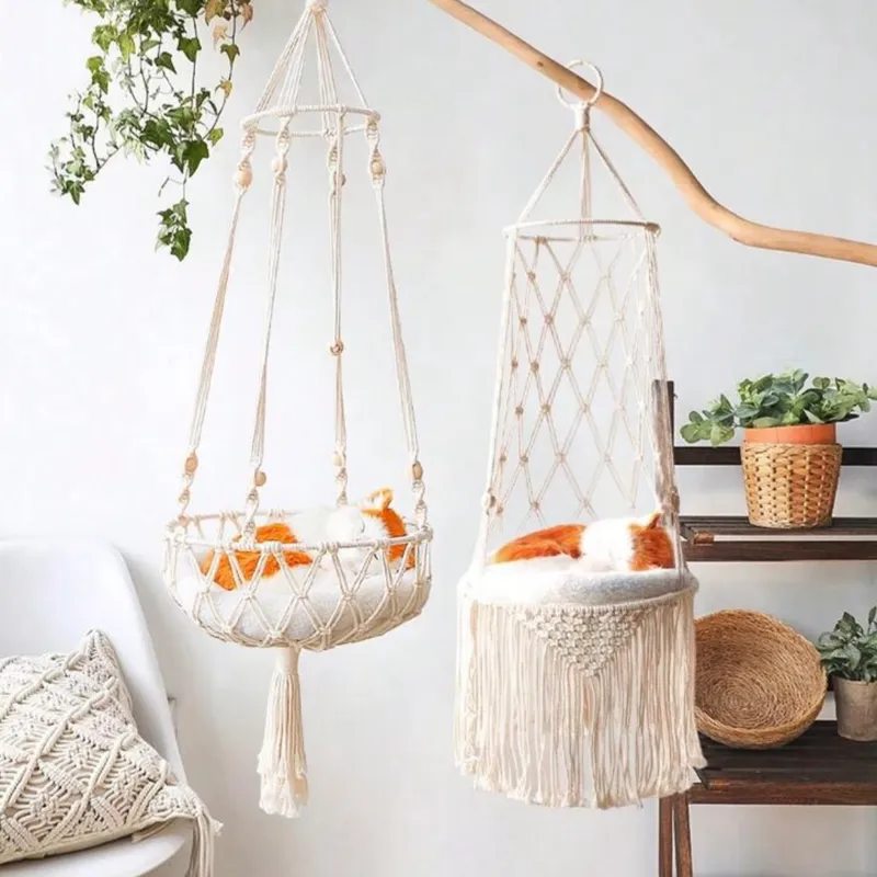 HAMACA PARA GATOS TEJIDA