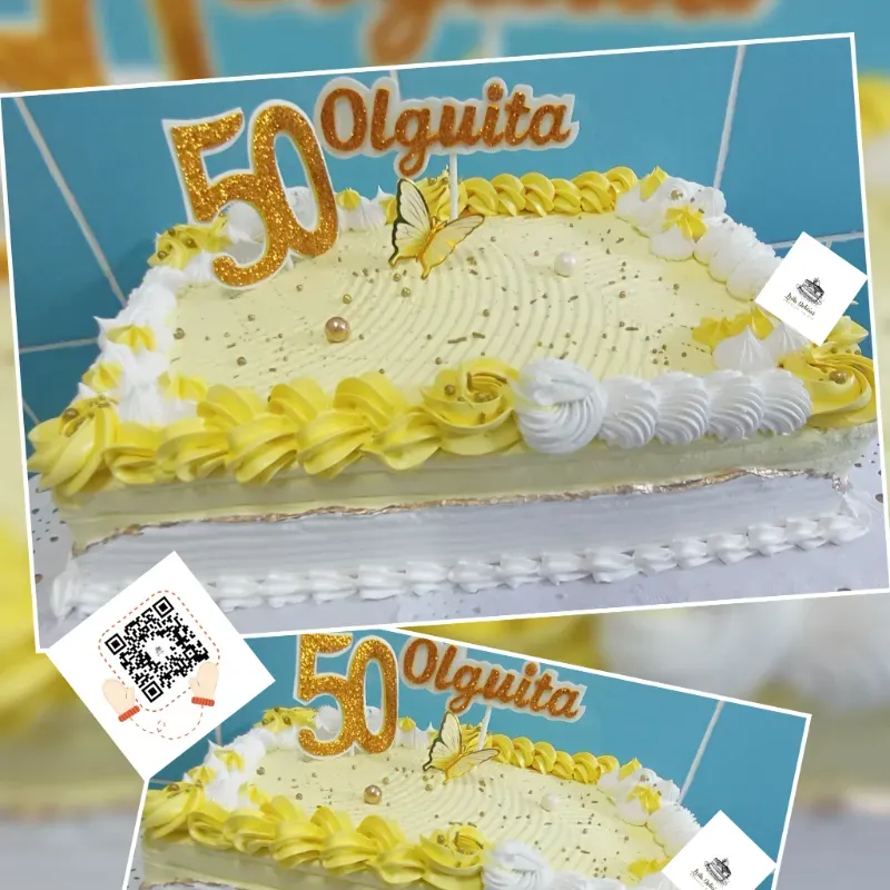 Torta Rectangular de Crema Chantilly (Nata)