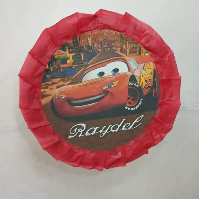 Piñata Redonda Chiquita(Rayo McQueen )