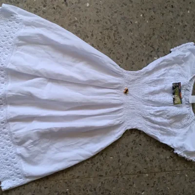 Vestido de hilo blanco