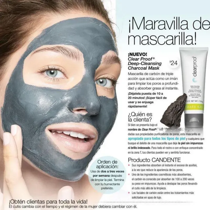 Mascarilla de carbón Clear-Proof Mary Kay