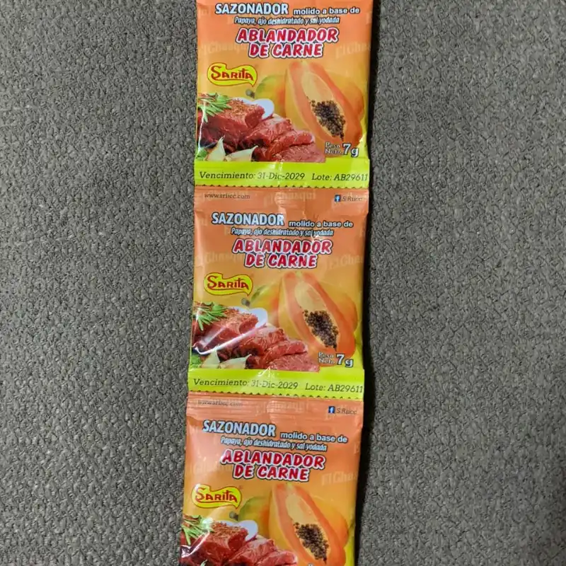 Sazón ablandador de carne x 3