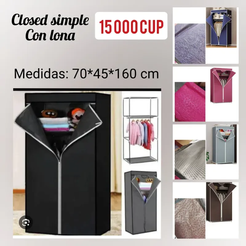 Closet de lona simple