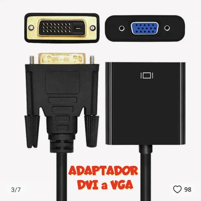 Adaptador-- DVI a VGA