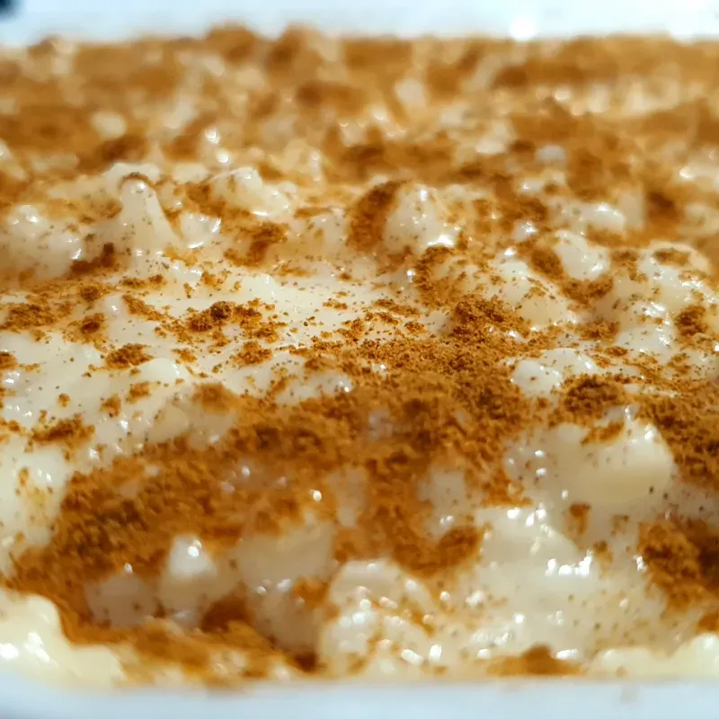 Arroz con leche condensada y evaporada