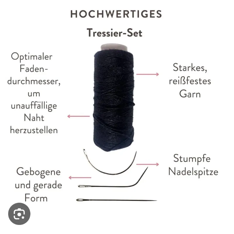 Set de hilo con agujas para extensiones