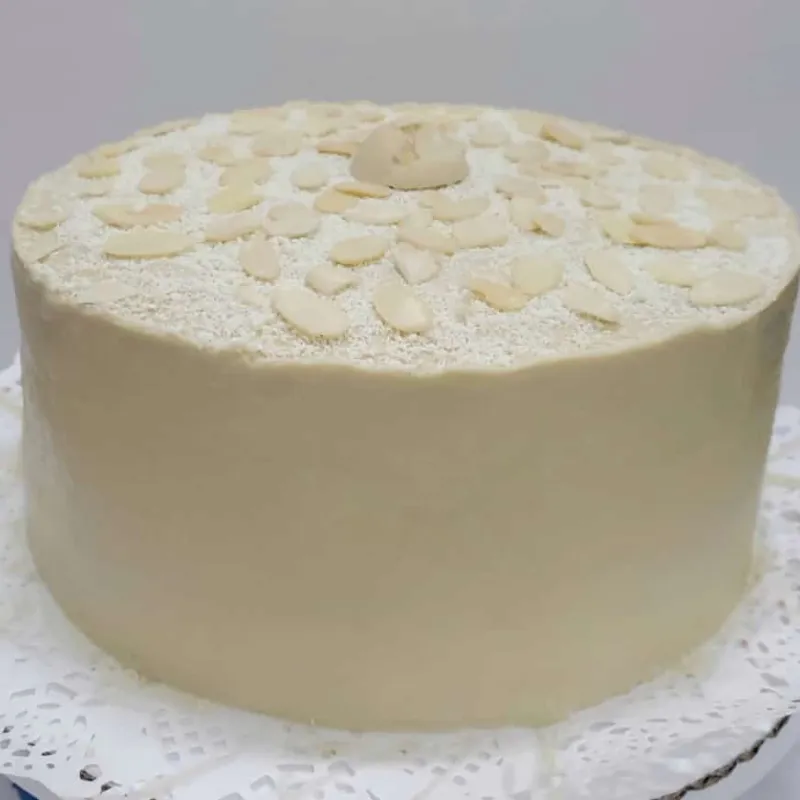 Tarta de Almendras y Chocolate Blanco