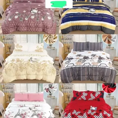 Juegos de edredones king de 5 piezas ( poliester)