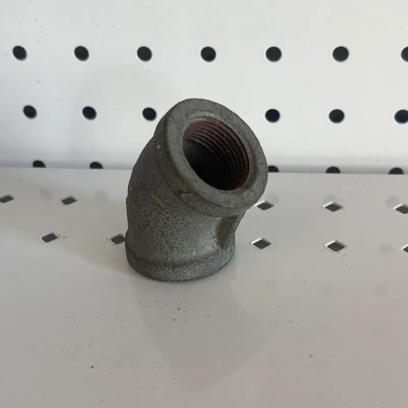 Codo Acero Galvanizado   3/4 x 45