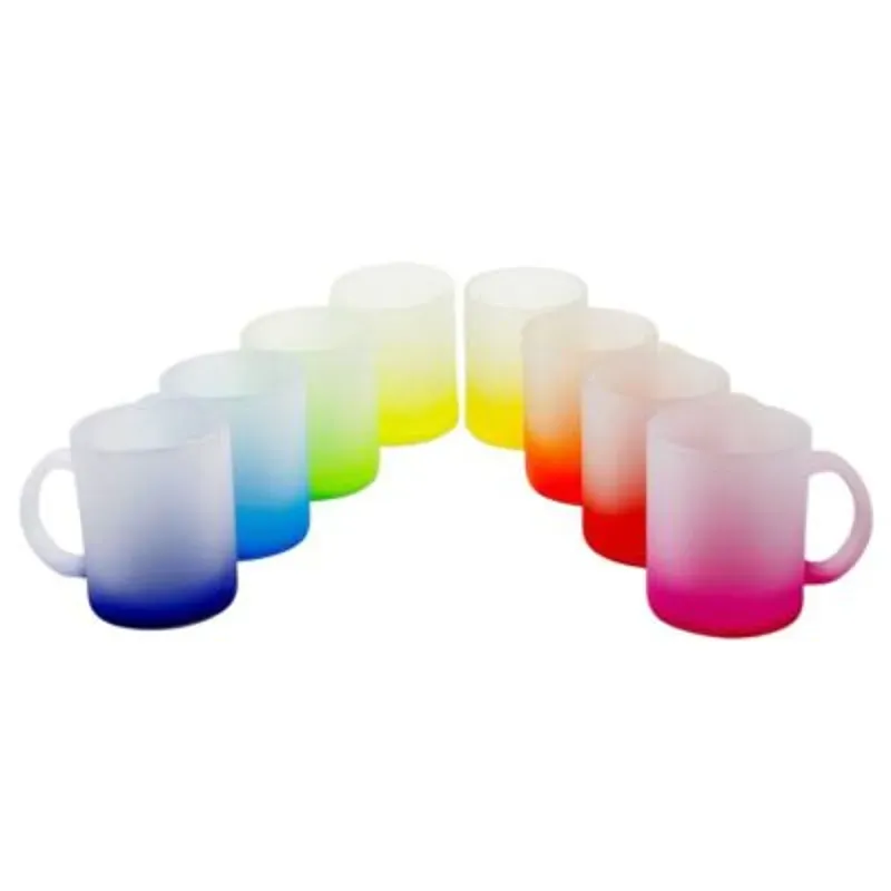 11OZ Vaso vidrio gradiente lista para la técnica sublimación