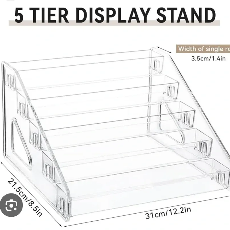 ESTANTES ACRÍLICOS   5  NIVELES