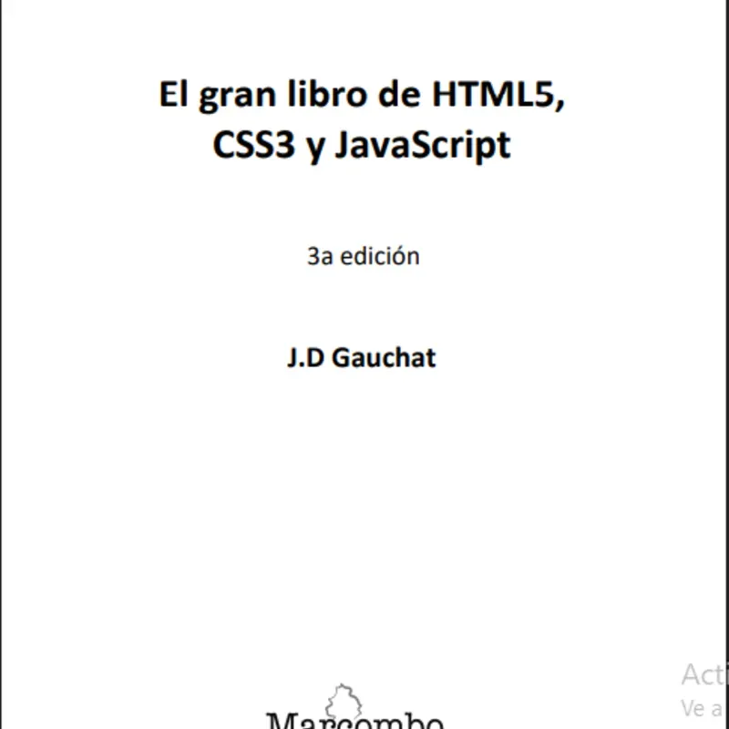 El gran libro de HTML5, CSS3 y JavaScript