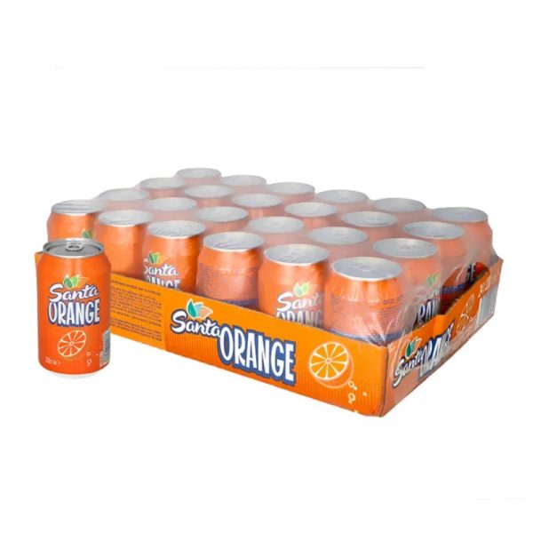 Caja de Refresco de Lata de Naranja 