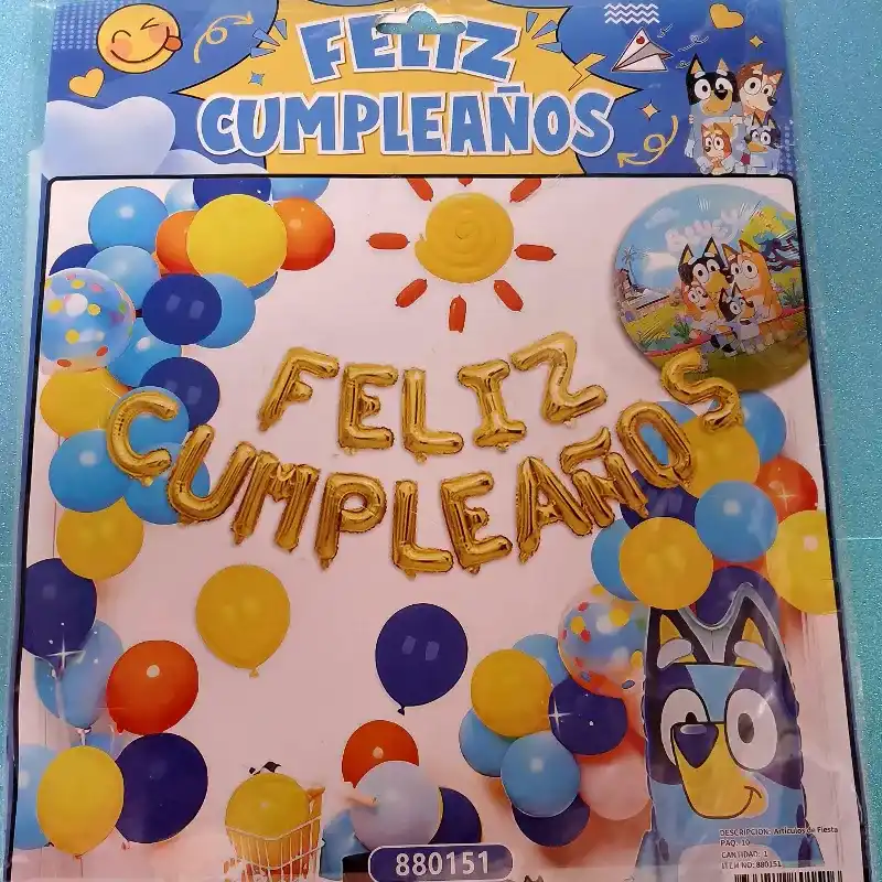 Set arco de globos "BLUEY"