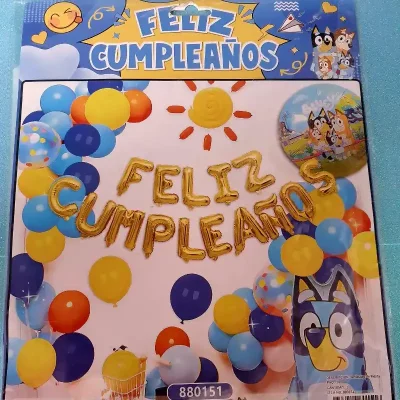 Set arco de globos "BLUEY"