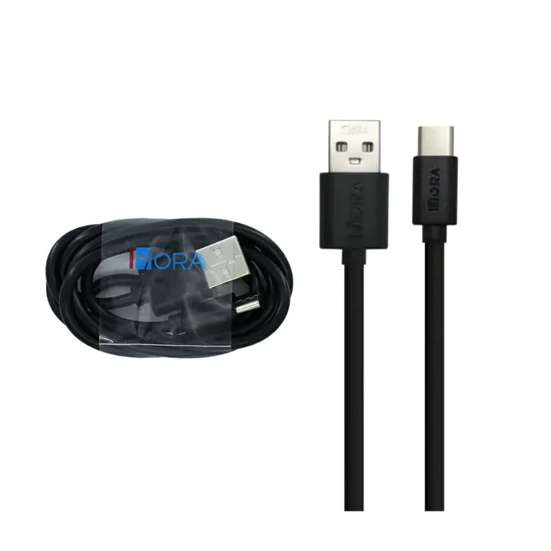 Cable 1hora de 1 metro con entrada tipo c a usb en color negro