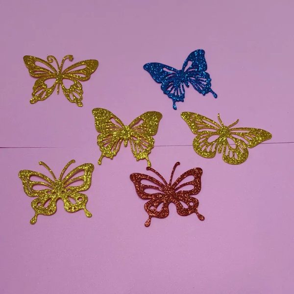 Mariposas  troquelados de foamy 6cm