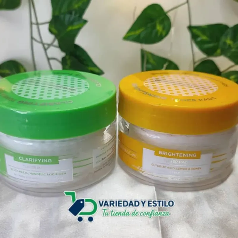 Pads desmaquillantes con tónico