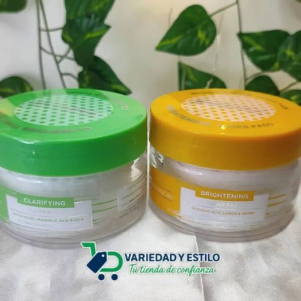 Pads desmaquillantes con tónico