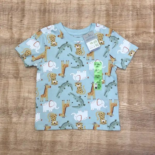 Pulóver azul con animales
