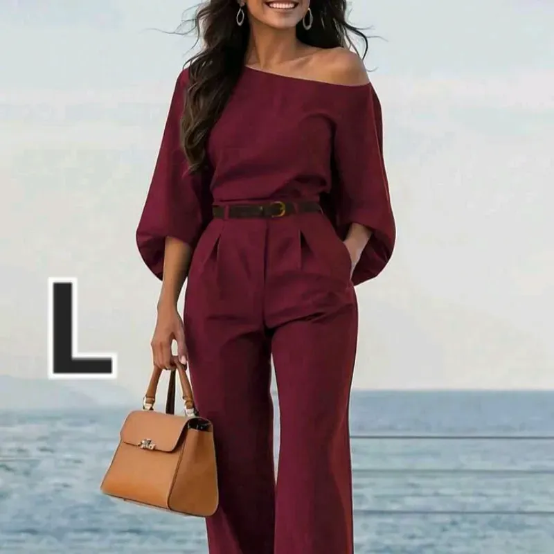 Conjunto Elegante de Top Asimetrico