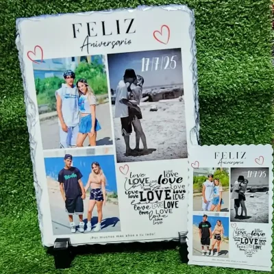 Conjunto de Photopiedra y postal