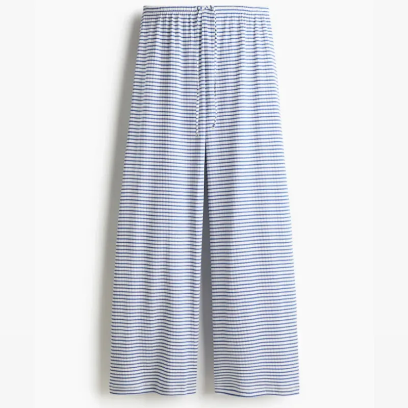 Pantaloneta azul rayas blancas