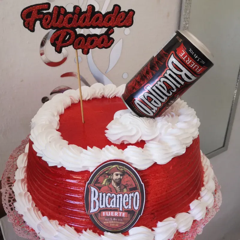 Cake cerveza bucanero.