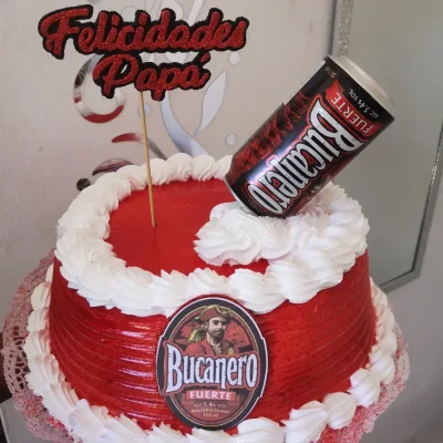 Cake cerveza bucanero.