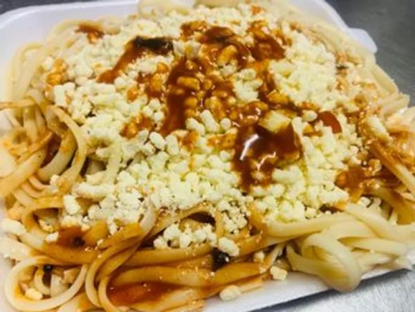 (QB) Espaguetis con Queso Blanco