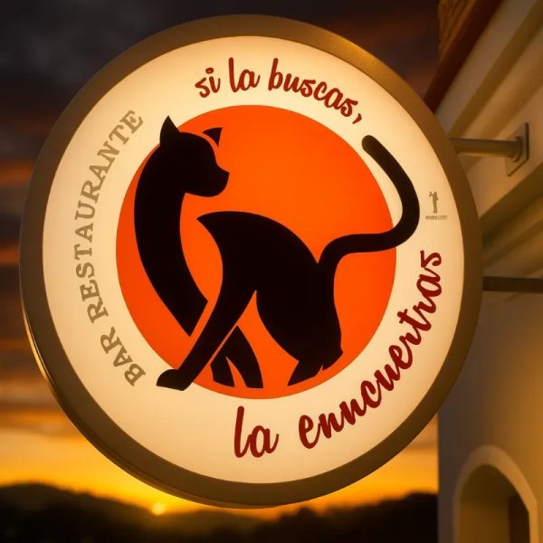 Cartel Lumínico Circular 120cm