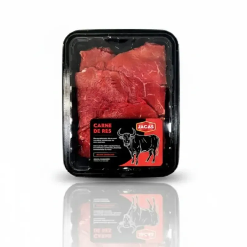 Bistec de Palomilla de res en bandeja y sellado al vacío JACAS