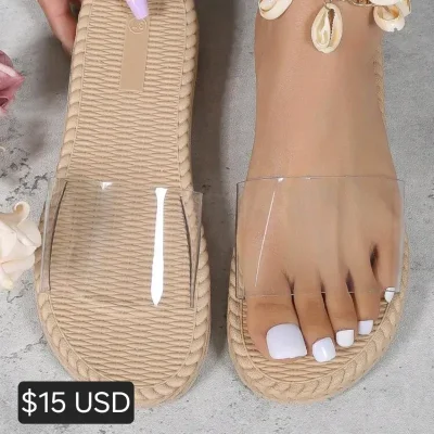 Chancletas Transparentes