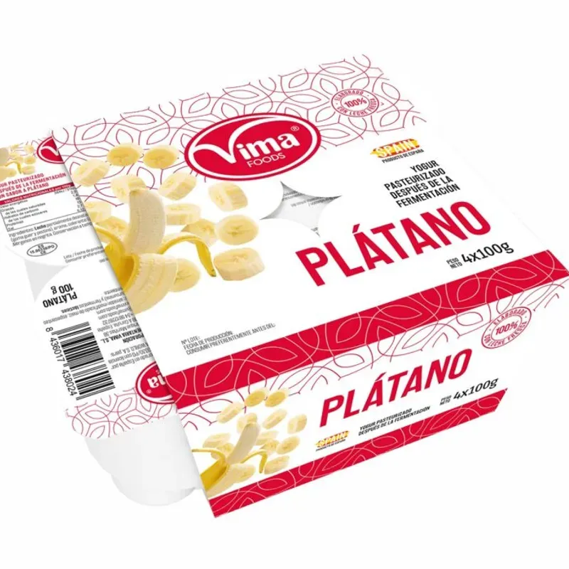 YOGOURT BANANA (SIN FRIO)100 GR C/ 48U 1001770 PRECIO 0.45