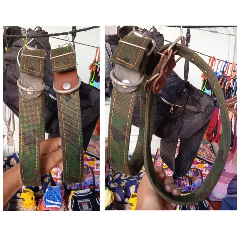 Collar grande de lona