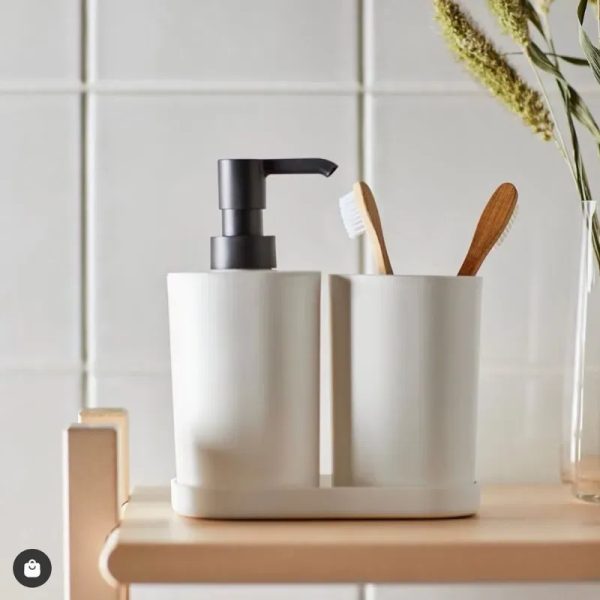 Juego de dispensador para baño