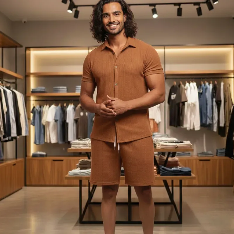 Conjunto de short de hombre