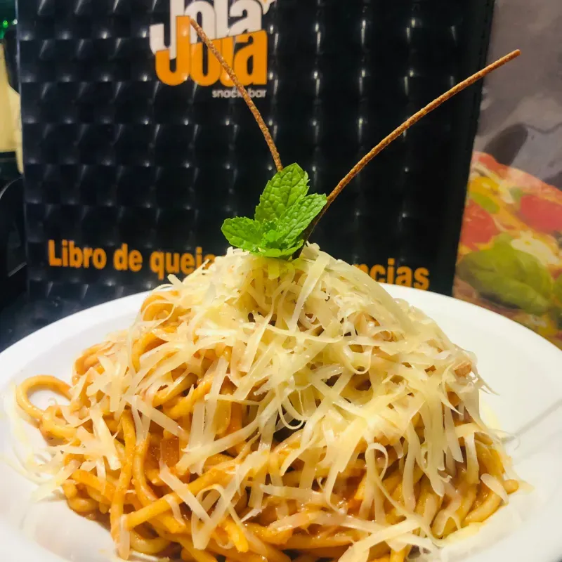 Espaguetis de Parmesano